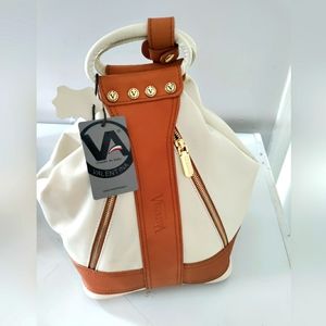 Valentina Leather backpack/ sling back purse.